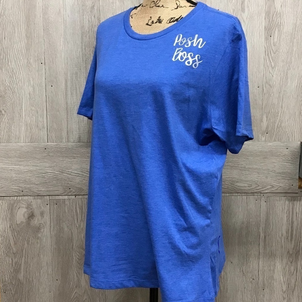B2B Posh Boss Blue Short Sleeve Tee BB517